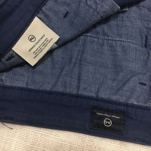 AG Adriano Goldschmied | The Wanderer Shorts| Men 38| Blue Slim Chino Stretch - Picture 4 of 12